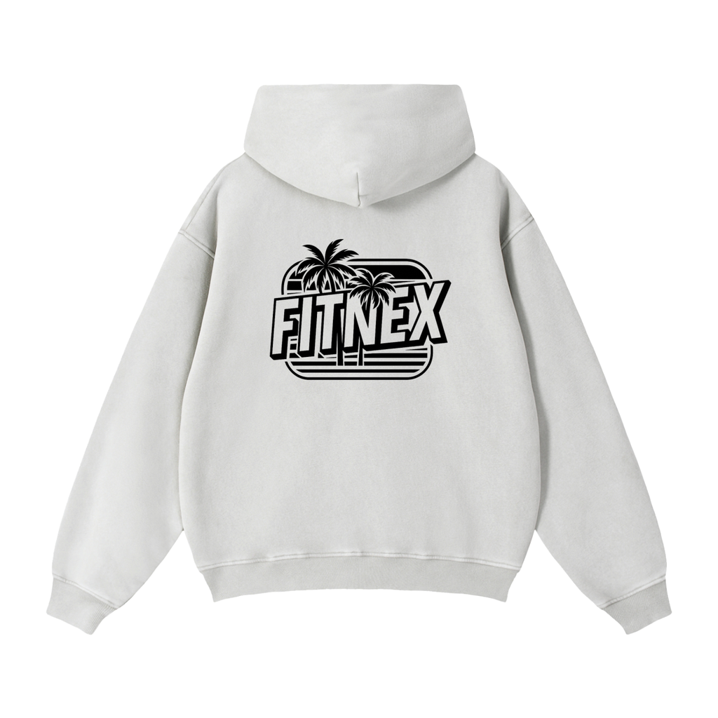 Zip-Through Tropical Hoodie