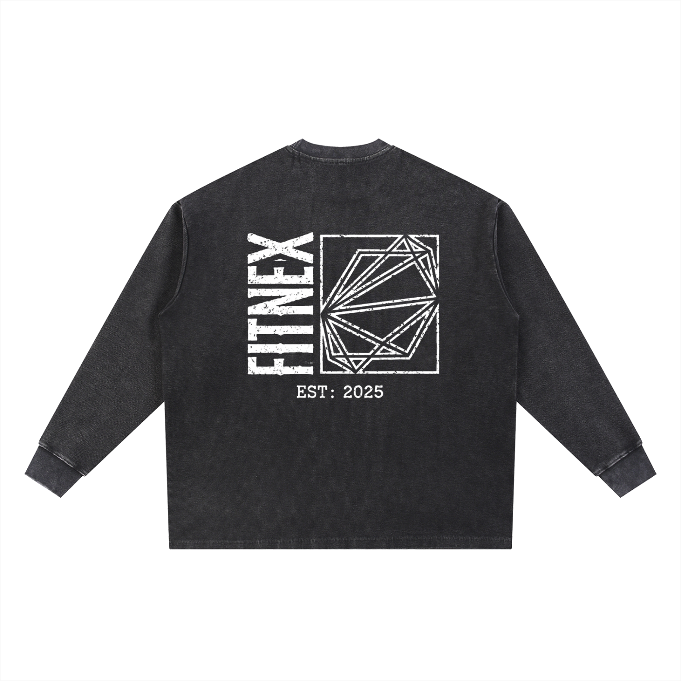 Mineral Wash Waffle Oversized T-Shirt