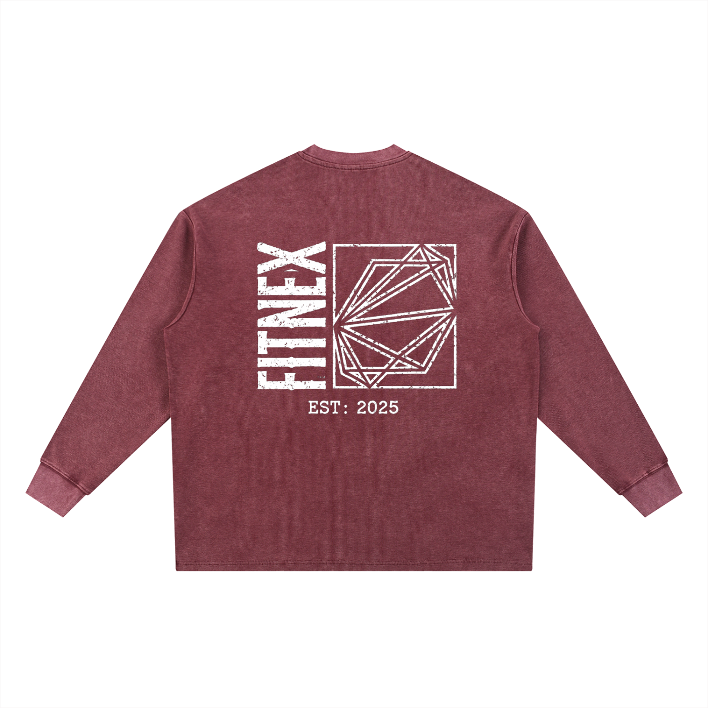 Mineral Wash Waffle Oversized T-Shirt
