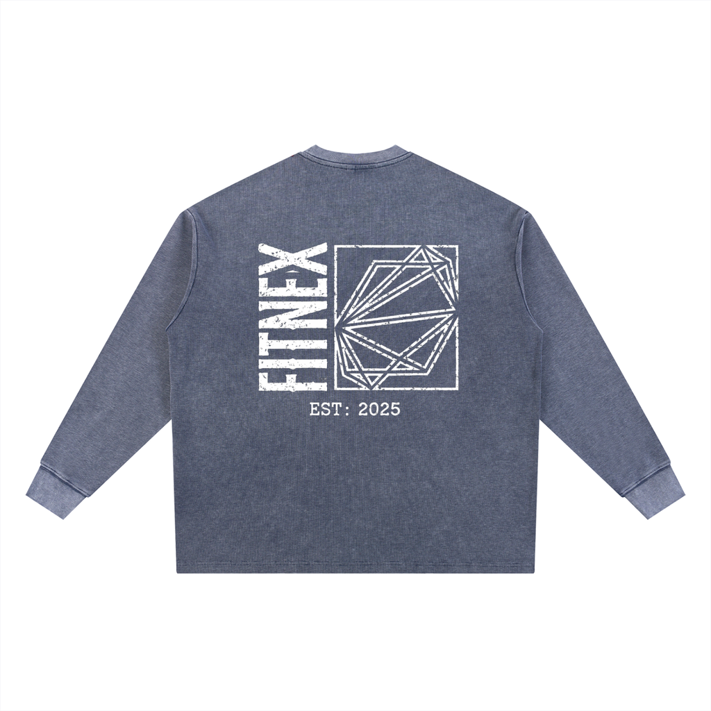 Mineral Wash Waffle Oversized T-Shirt