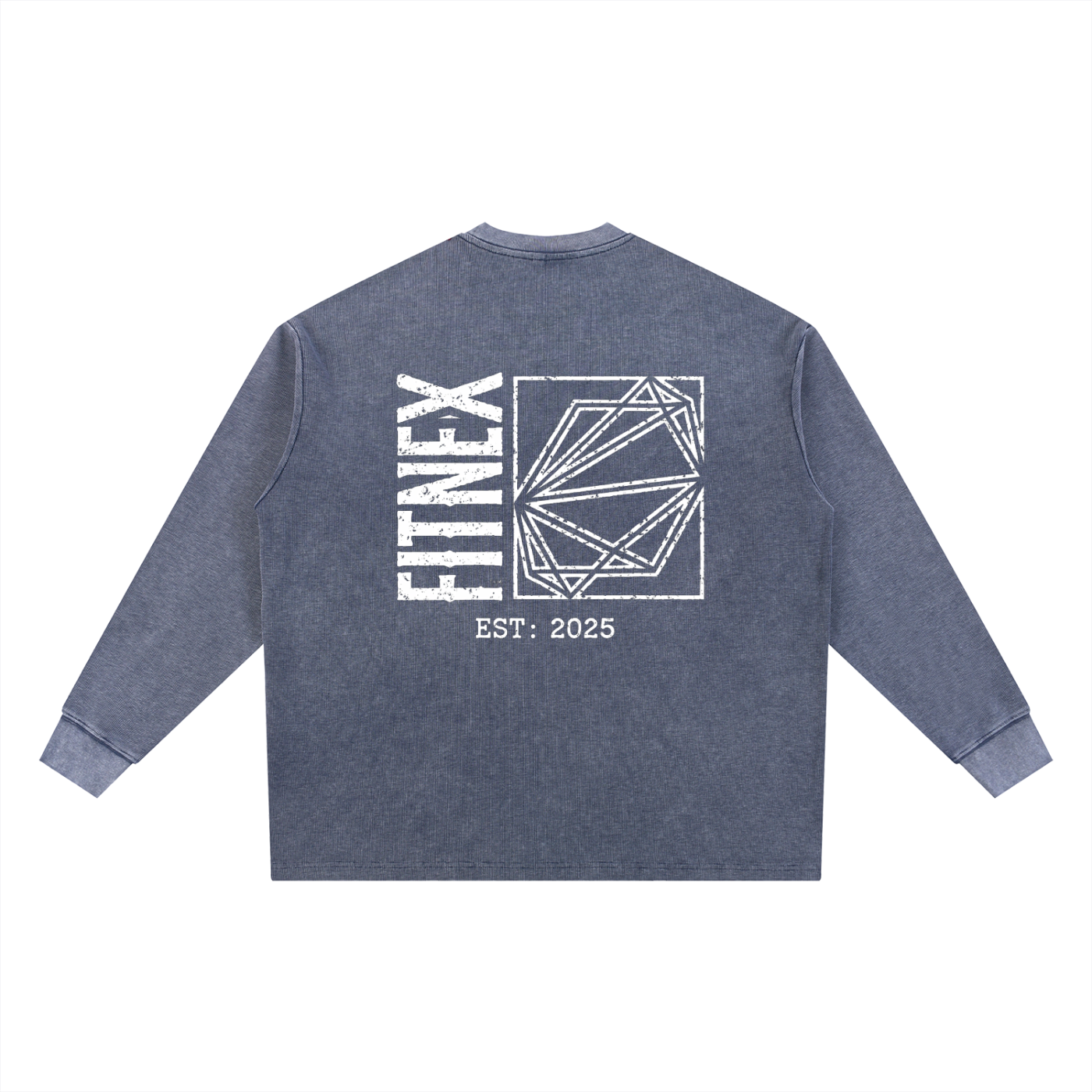 Mineral Wash Waffle Oversized T-Shirt