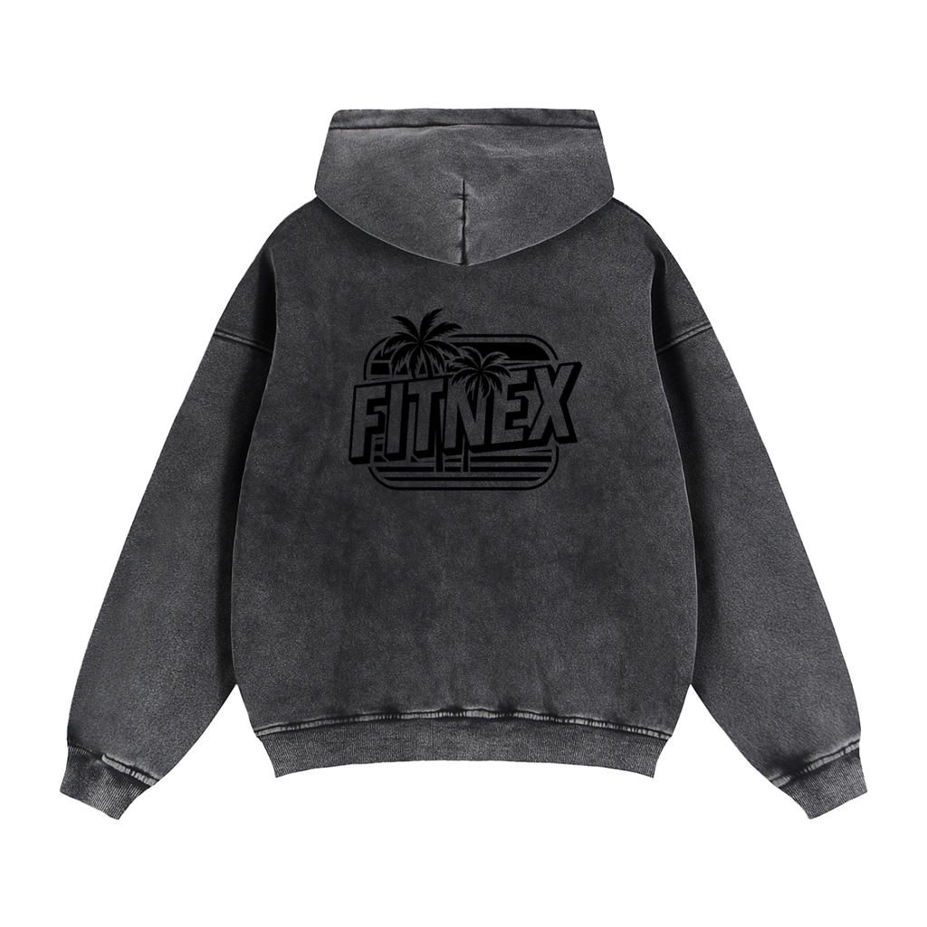 Zip-Through Boxy Fleece Hoodie